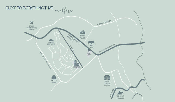 Cairo Gate Sheikh Zayed Compound Location