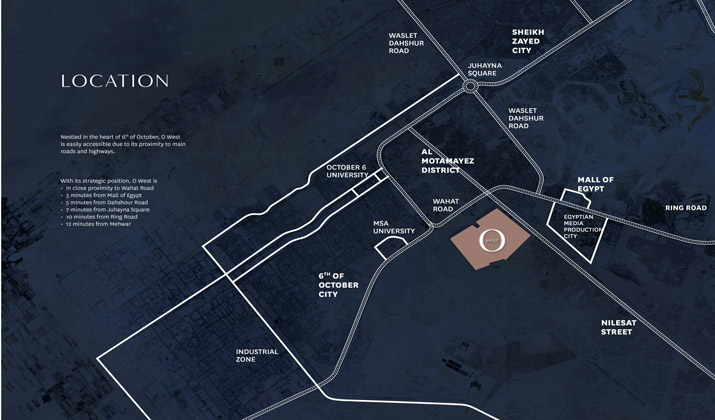 O West Orascom 6 October Location