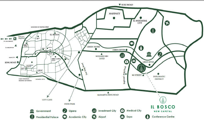IL Bosco New Capital location