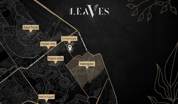 Location of West Leaves Zayed