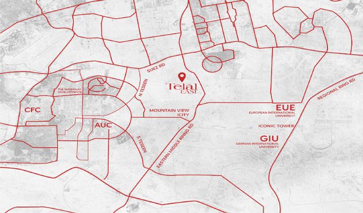 Telal East New Cairo Location