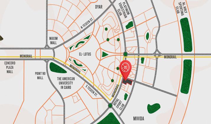 Location of Boutique Village New Cairo