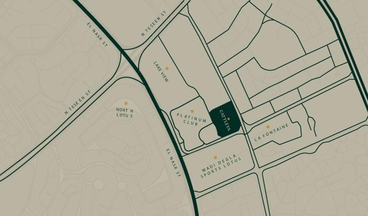 Location of Cattleya New Cairo