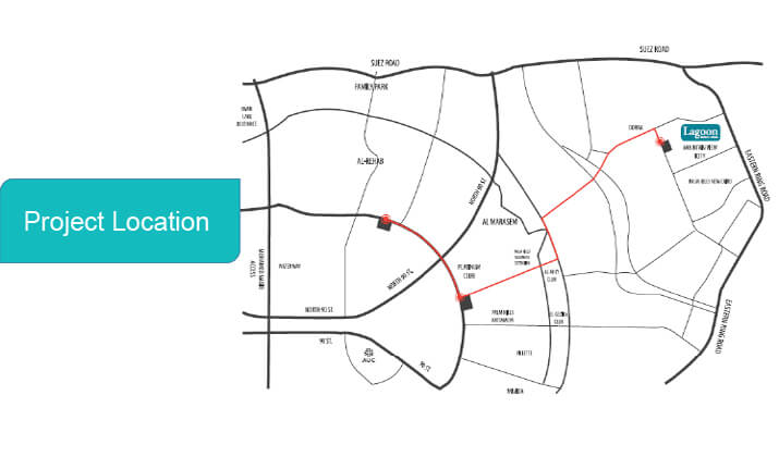 Location of Mountain View Lagoon Park New Cairo