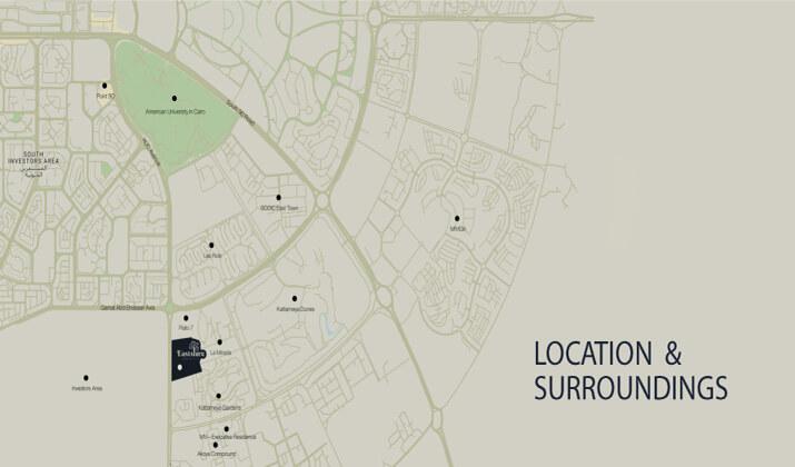 Location of Eastshire New Cairo
