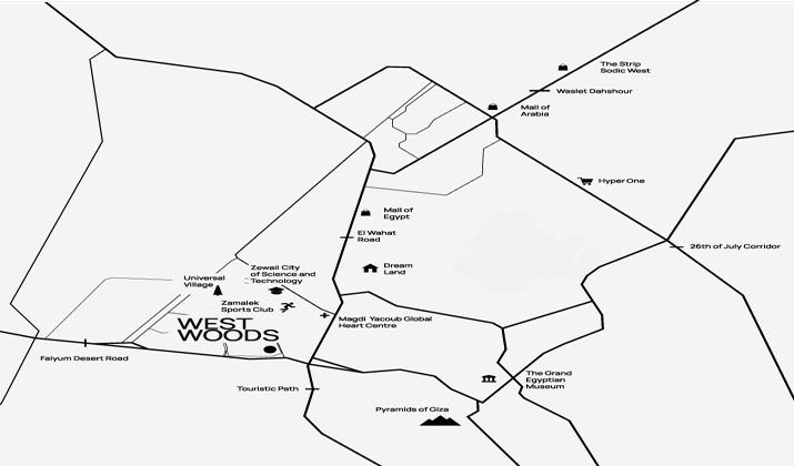 Location of West Woods 6 October