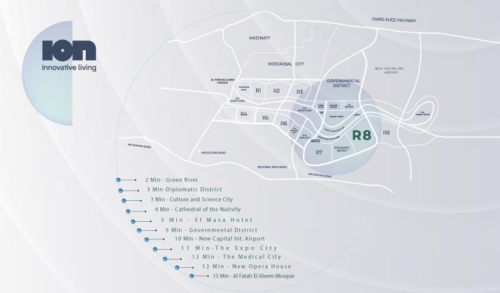 ION Compound Location in New Capital