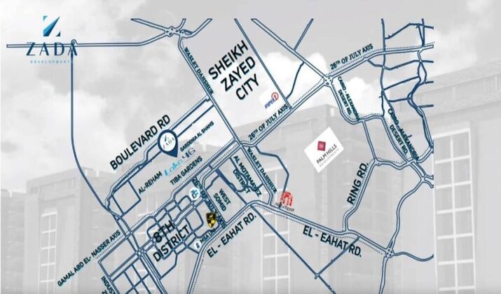 Location of Lake 46 Mall