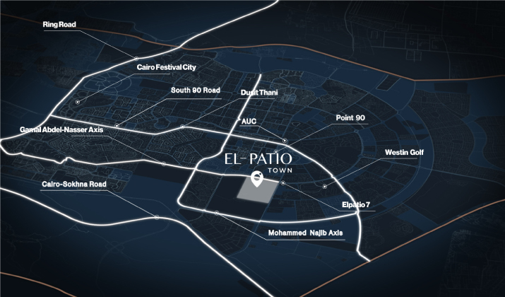 Location of El Patio Town Compound