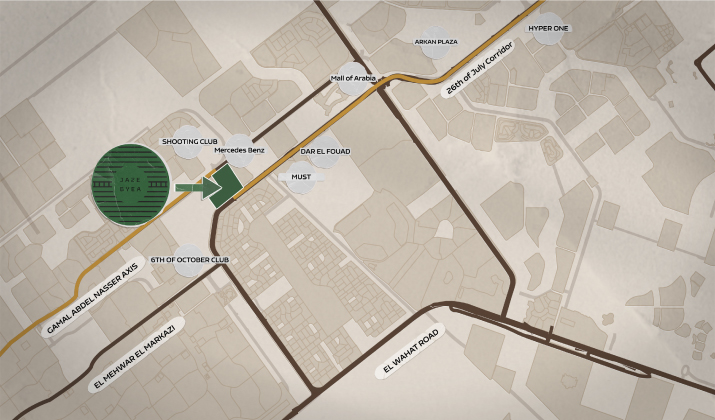 Location of Jazebeya 6 October