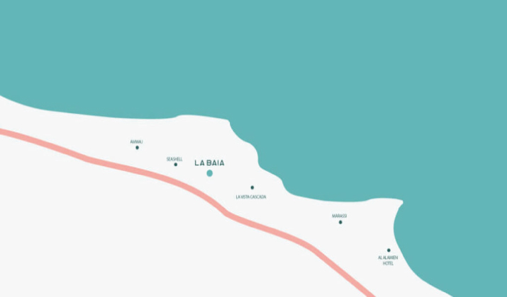Location of La Baia North Coast Village