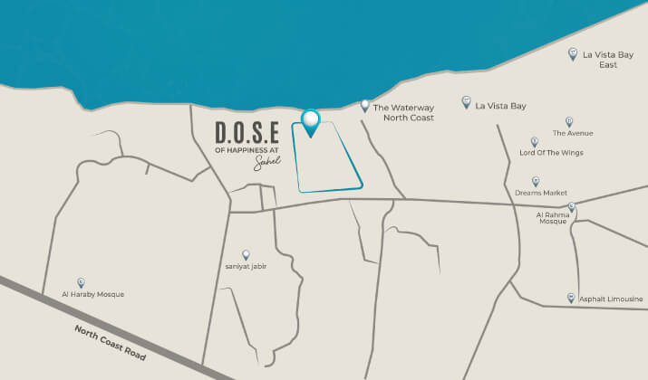 Location of Dose North Coast