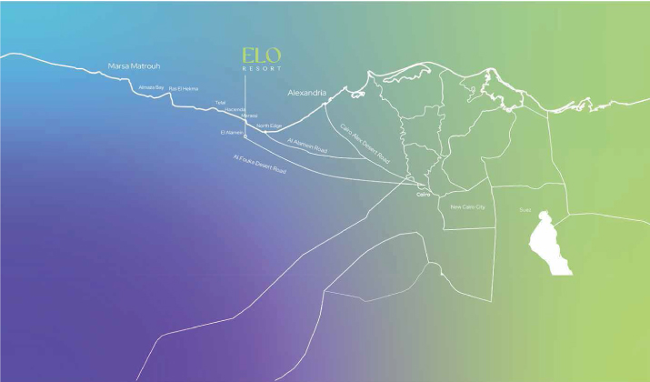 Location of Elo Resort New alamein