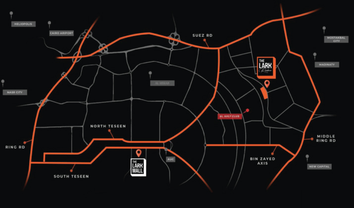 Location of The Lark New Cairo Compound