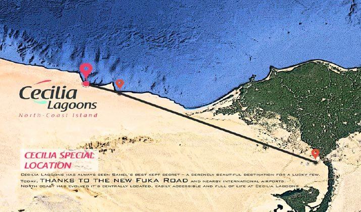 Location of Cecilia Lagoons North Coast