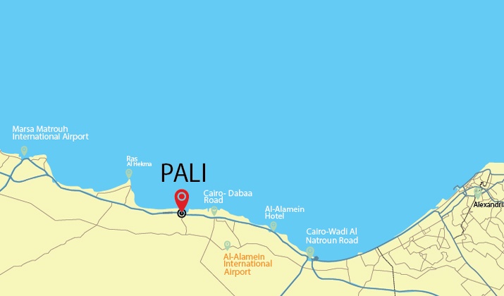 Location of Pali North coast