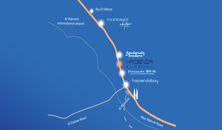 Location of Hacienda Blue