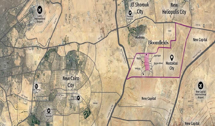 موقع بلوم فيلدز القاهرة الجديدة