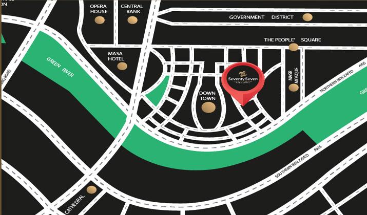 موقع 77 بيزنس كومبلكس العاصمة الادارية الجديدة