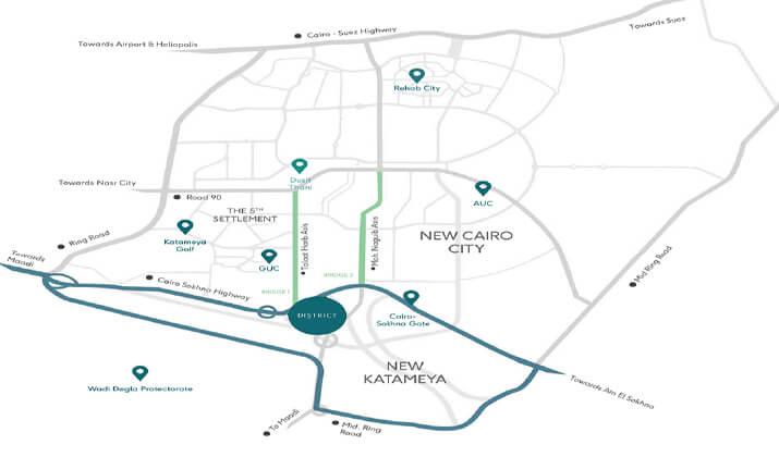 موقع ديستريكت فايف القاهرة الجديدة