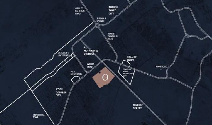 خريطة او ويست اوراسكوم 6 اكتوبر