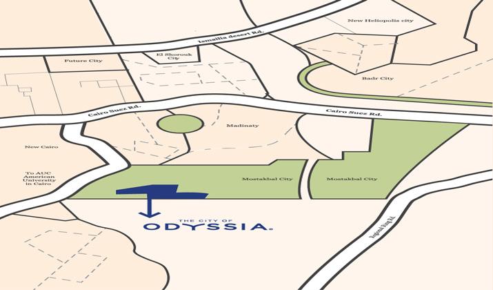 موقع كمبوند ذا سيتي اوف اوديسيا