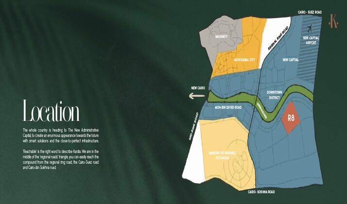 موقع كمبوند كارديا العاصمة الادارية