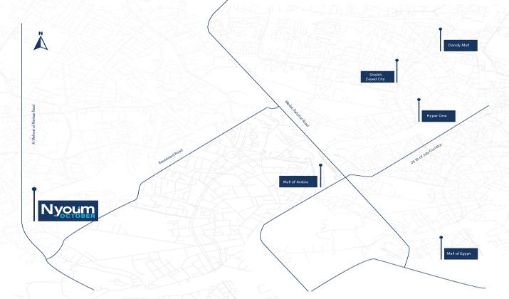 موقع كمبوند نيوم 6 اكتوبر