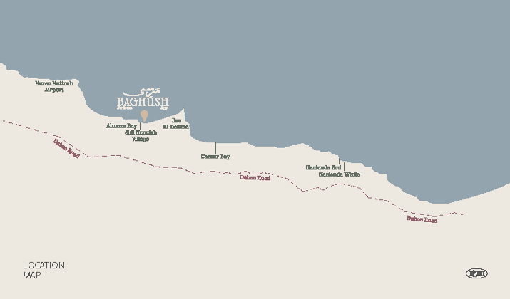 موقع قرية مرسي باغوش الساحل الشمالي