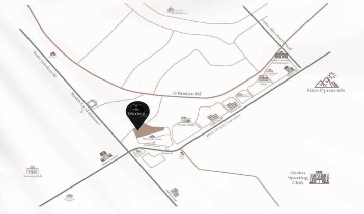 موقع كمبوند تراس الشيخ زايد