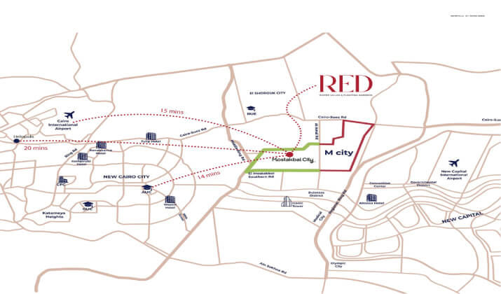 موقع كمبوند ريد المستقبل سيتي