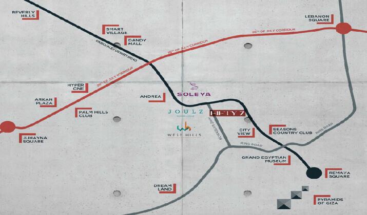 موقع كمبوند فيفتي 7 اكتوبر