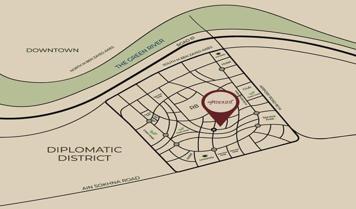 موقع كمبوند اب ماونت العاصمة الادارية الجديدة